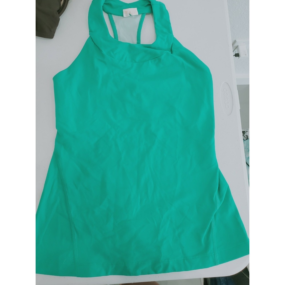 Lucy Tech Activewear Workout Tank Top Tunic Racerback Keyhole Shirt